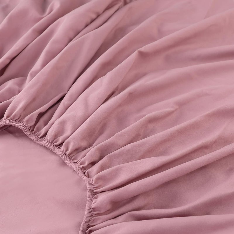 Homestic Single Bed Mattress ProtectorBed Protecter with Elastic 120x200 CM (Pink) - Image 5