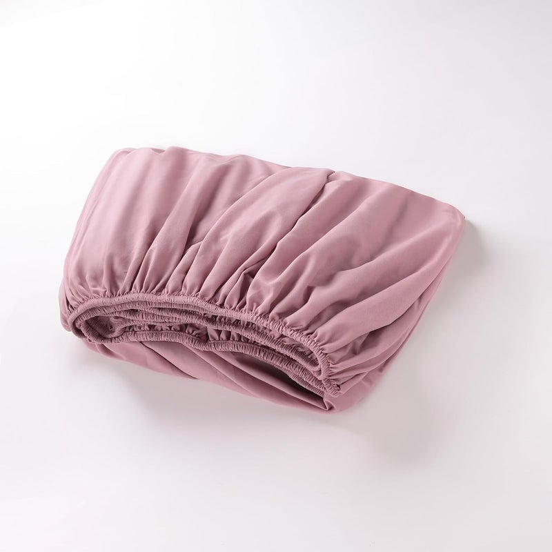 Homestic Single Bed Mattress ProtectorBed Protecter with Elastic 120x200 CM (Pink) - Image 3