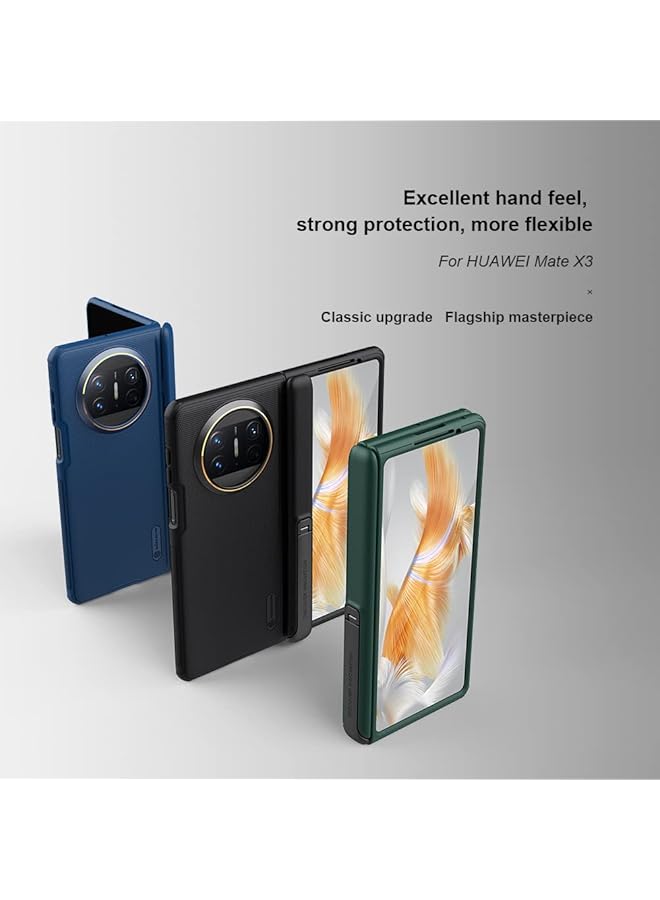Nillkin Super Frosted Shield Fold With Stand Series Cover Case Designed For Huawei Mate X3 Blue - Image 5