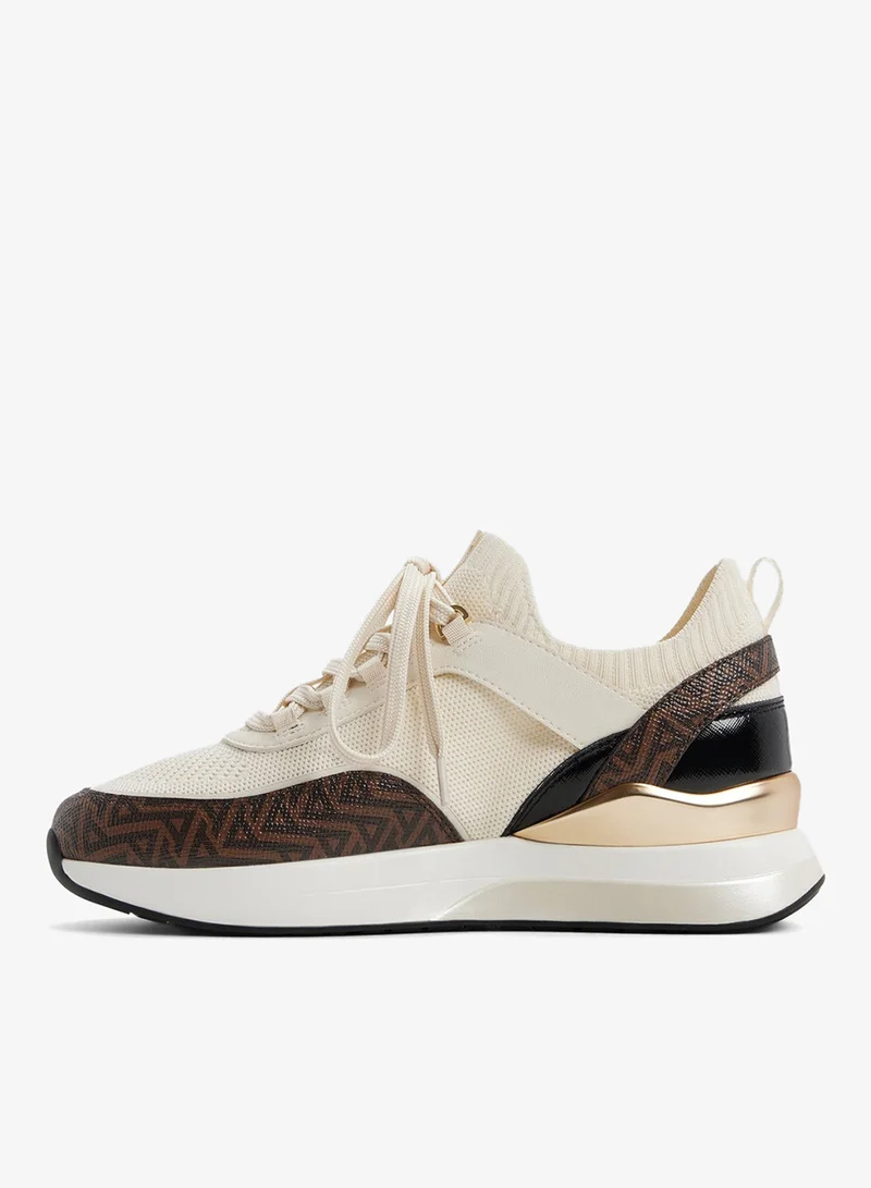 ALDO  RANALDAR Printed Mid Top Sneakers for Women | Best Price UAE