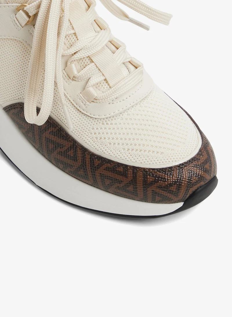ALDO  RANALDAR Printed Mid Top Sneakers for Women | Best Price UAE