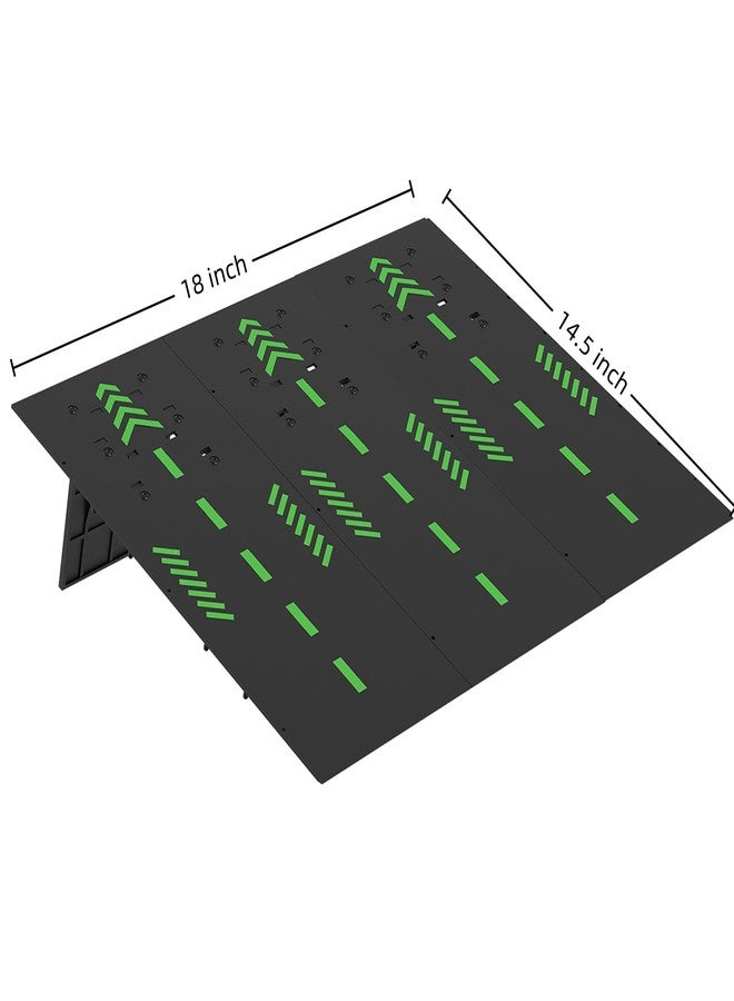 RCJUMPANT Foldable RC Jump Ramp, Takeoff Board Stunt Set for 1/12 1/14 1/16 1/18 1/24 Remote Control Cars, High-Strength Quick Assembly Foldable RC Jumping Ramp (Black) - Image 2