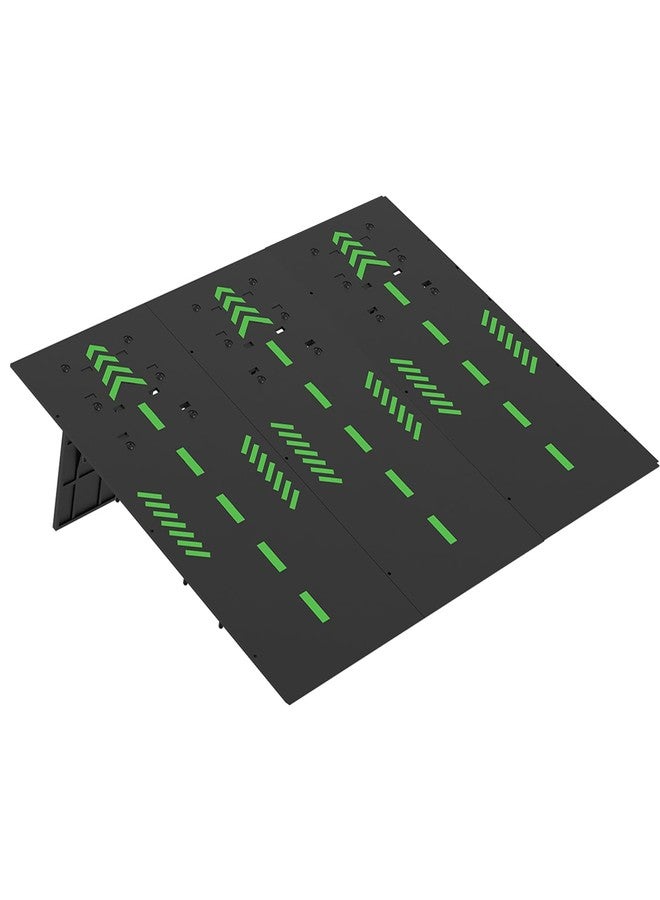 RCJUMPANT Foldable RC Jump Ramp, Takeoff Board Stunt Set for 1/12 1/14 1/16 1/18 1/24 Remote Control Cars, High-Strength Quick Assembly Foldable RC Jumping Ramp (Black) - Image 1
