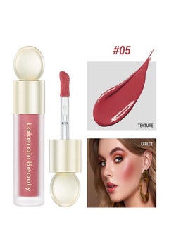 Velvet Liquid Blush,Natural Hydration,Waterproof And Long-Lasting Makeup #05