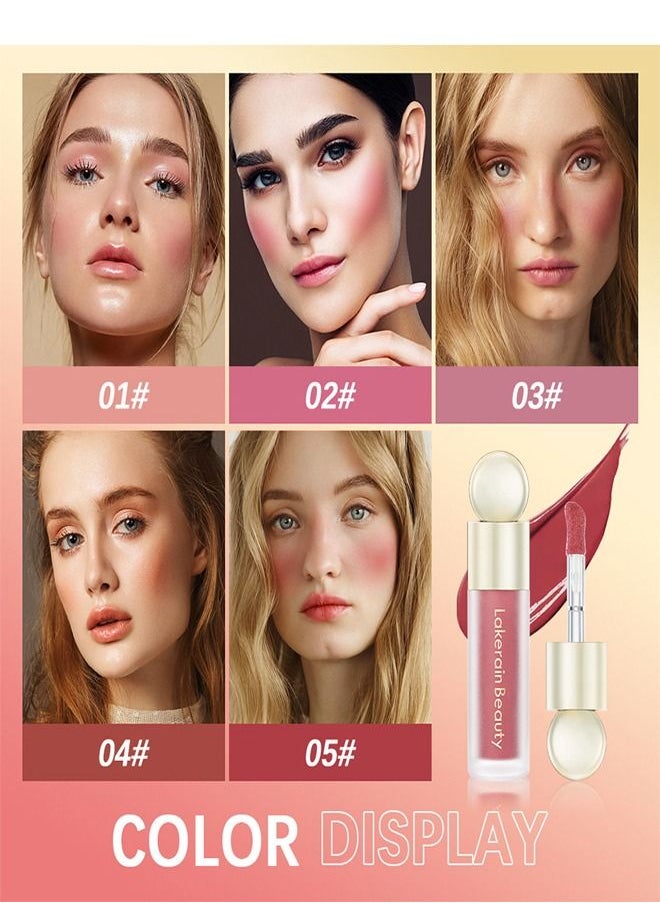 lakerain - Velvet Liquid Blush,Natural Hydration,Waterproof And Long-Lasting Makeup #05 - Image 1