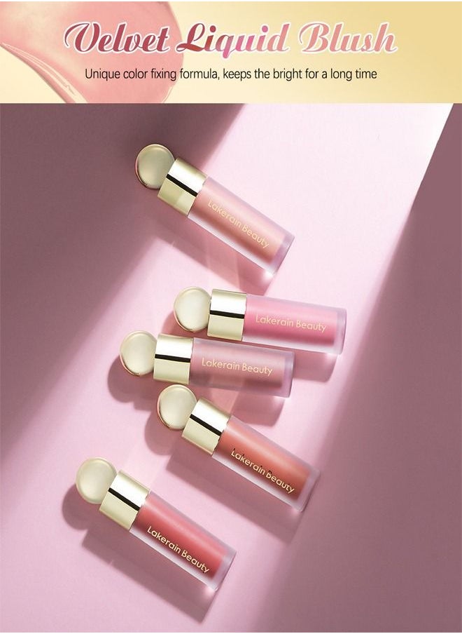 lakerain - Velvet Liquid Blush,Natural Hydration,Waterproof And Long-Lasting Makeup #05 - Image 1
