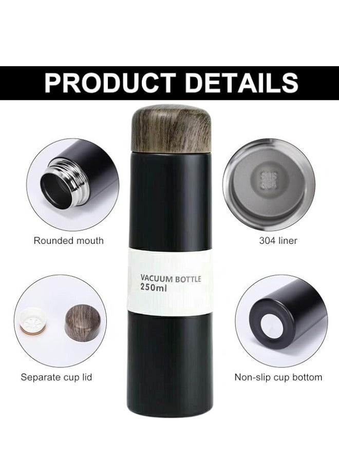 Happy Home 250ml 304 Stainless Steel Thermos Flask Hot and Cold Drinks Thermoses Insulated Bottles for School, Travel, Work, Outdoor Sports 250ml - Image 3