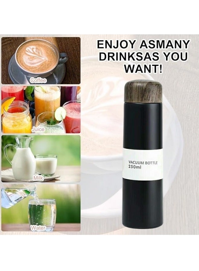 Happy Home 250ml 304 Stainless Steel Thermos Flask Hot and Cold Drinks Thermoses Insulated Bottles for School, Travel, Work, Outdoor Sports 250ml - Image 5