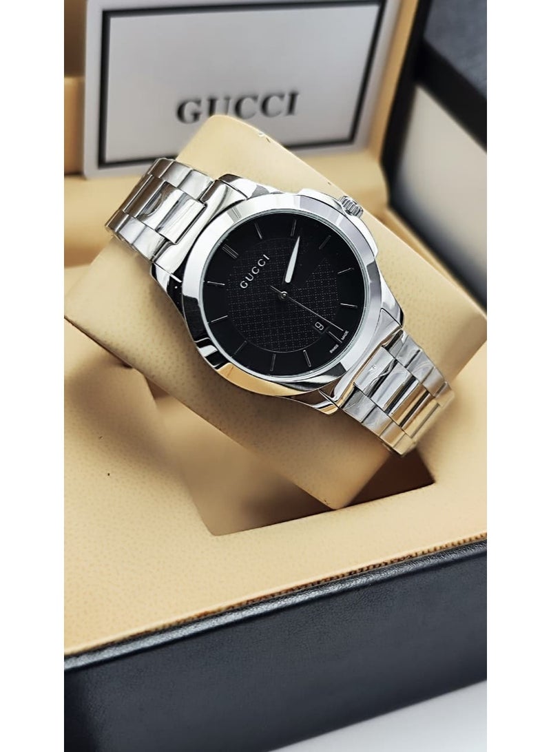 غوتشي ساعات جوتشي  فاخره جديد استل استيل اخر اصداااار فااااااخردرجه اولى