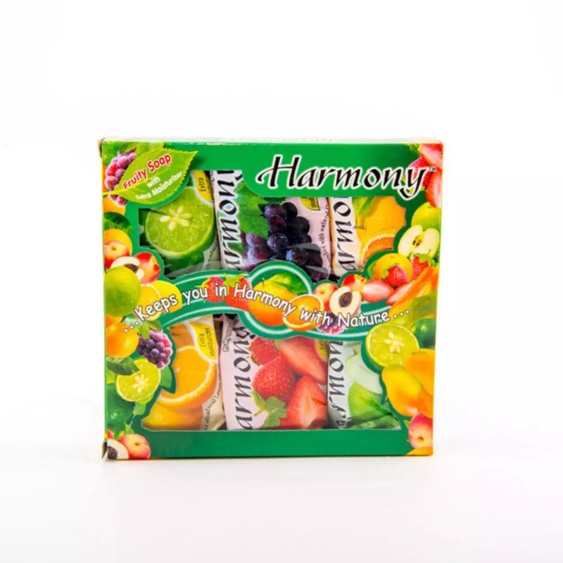 Harmony Natural Fruity Soap Bar Gift Set- 6X75gms