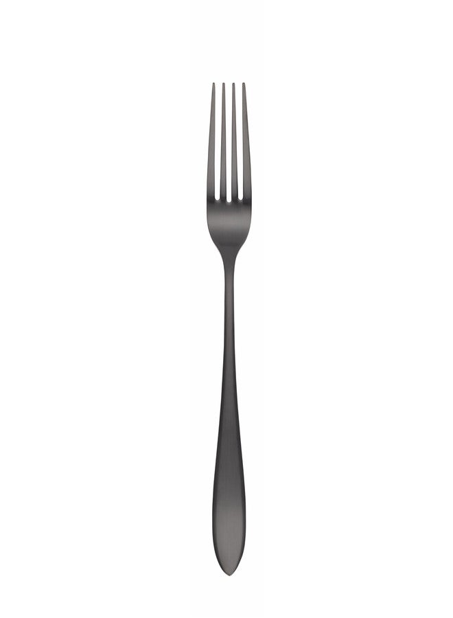 Cambridge Silverware Set, Delia Black Satin Dinner Fork, Service For 1, 18/0 Stainless Steel, Dishwasher Safe, Flatware Utensils, Cutlery Set, Forks Stainless Steel, Kitchen and Dining(Black, 1 Piece) - Image 1