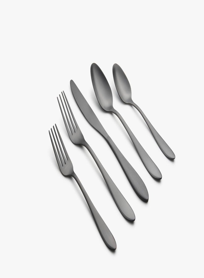 Cambridge Silverware Set, Delia Black Satin Dinner Fork, Service For 1, 18/0 Stainless Steel, Dishwasher Safe, Flatware Utensils, Cutlery Set, Forks Stainless Steel, Kitchen and Dining(Black, 1 Piece) - Image 2