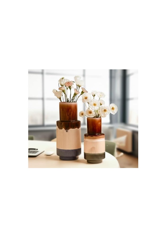 BS B&S Handcrafted Multicolor Ceramic Flower Vase - Image 3