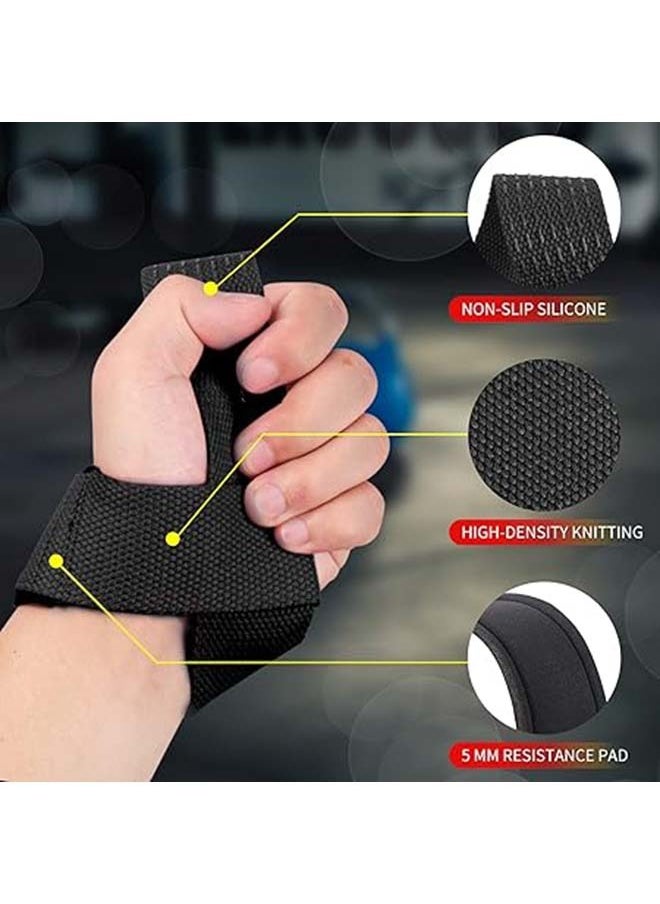 Lifting Wrist Straps Padded Cotton Wrist Straps with Anti-slip silicone For Improved Grip  Padded Wrist Support Cross Fit Training Hand Bar Straps Bodybuilding Powerlifting Fitness Exercise Grips - pzsku/ZBC4BB1E4F406FC5EB84FZ/45/_/1709791928/d6b5bde2-8cdf-4162-9a27-eece8bc44e31