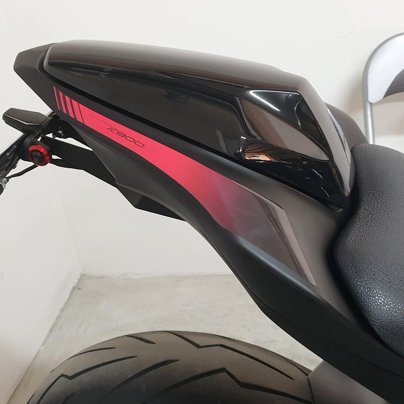 Lorababer غطاء المقعد الخلفي للدراجة النارية (Pillion Solo Seat Cowl Cover) مصنوع من البلاستيك الصلب ABS وجزء الذيل (Tail Section Fairing Cover) مناسب لدراجة كاواساكي Z H2/SE Z H-2 SE z h2 se (2020-2023) و Z900 Z 900 (2017-2023) (أسود) - Image 4