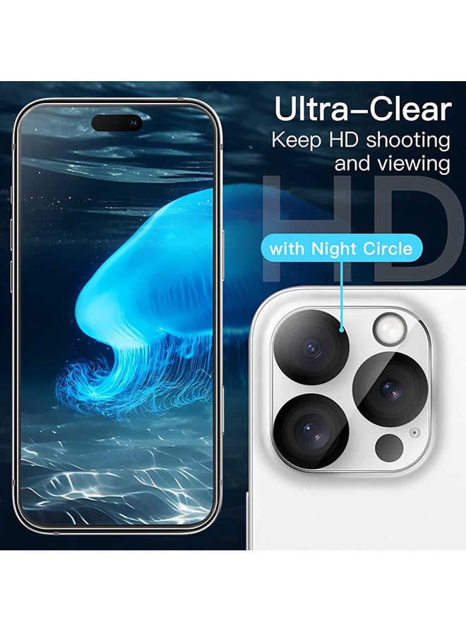 Wffo 12-in-1 - For iPhone 14 Pro Max Case - Screen Protector / Camera Lens Protector / Screen Protector on the Back / Dust Plug / Clear MagSafe Bracket / With Lanyard - Butterfly Pattern Cases - TPU Drop Protection - Full Body Protection Shock Case  - Image 4