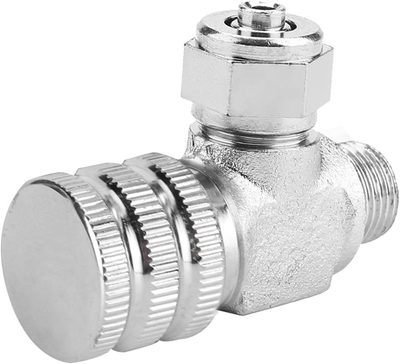 Aquarium CO2 Bubble Counter Stainless Steel CO2 Regulator Needle Valve with Micro Metering for Fish Plant CO2 System (Single-head fine-tuning valve (connected to meter)) - Image 4