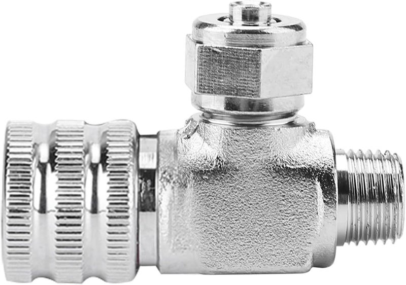 Aquarium CO2 Bubble Counter Stainless Steel CO2 Regulator Needle Valve with Micro Metering for Fish Plant CO2 System (Single-head fine-tuning valve (connected to meter)) - Image 5