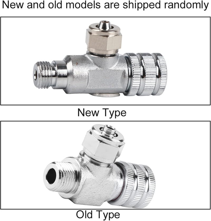 Aquarium CO2 Bubble Counter Stainless Steel CO2 Regulator Needle Valve with Micro Metering for Fish Plant CO2 System (Single-head fine-tuning valve (connected to meter)) - Image 2