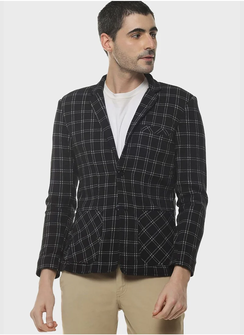 Campus Sutra Checkered Jacket