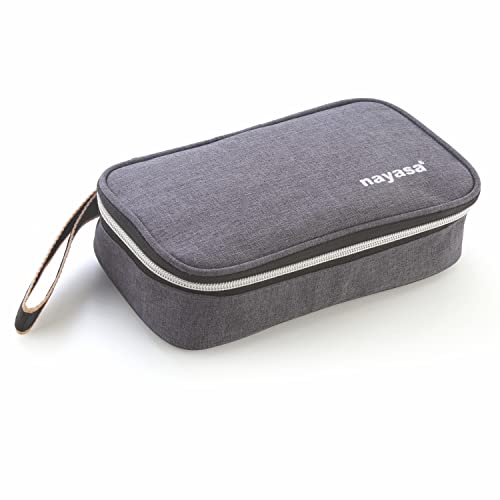 Nayasa Eco Crunch 2 Lunch Box with 2 Containers of 300 Ml Each, Ziper Pouch, Airtight Leakproof Lid, 4 Side Lock, Ideal for School/College/Office, Full Meal & Easy to Carry, Black - Stainless Steel - Image 2
