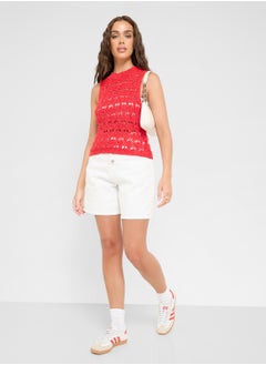 Ginger Knitted Crochet Vest  - Image 4