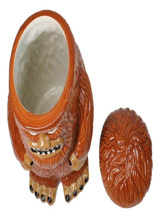 Ebros Gift Forest Mythical Creature Sasquatch Big Foot Cryptid Ape Ceramic Cookie Jar Kitchen Decor Figurine Accent - Image 2