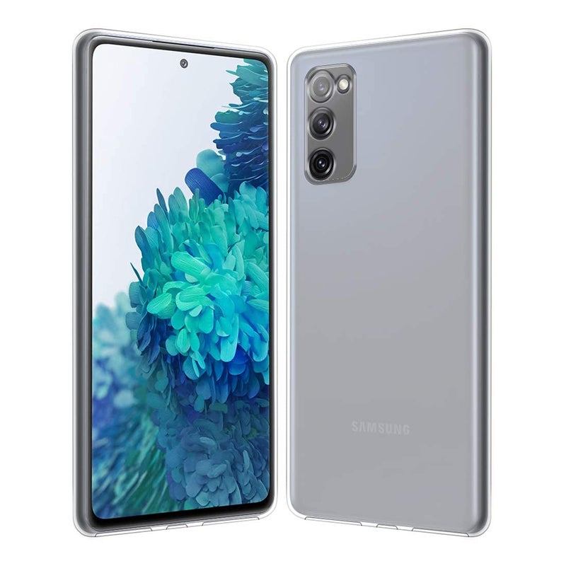 Nishtech غطاء خلفي هجين شفاف فائق النعومة نحيف مضاد للغبار مع حماية الكاميرا لهاتف سامسونج جالاكسي S20FE - Image 1