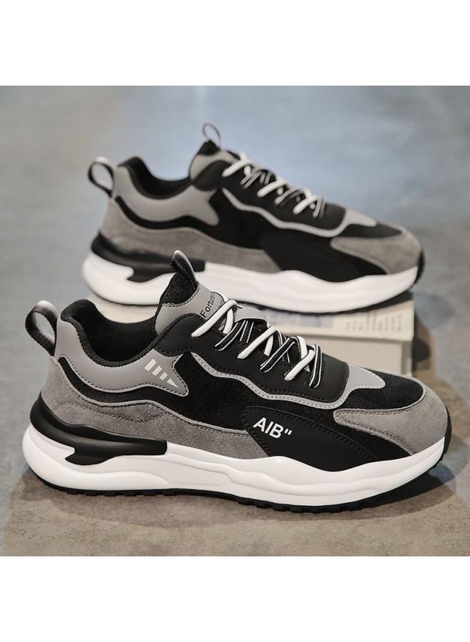 شك أحذية رجالية صيفية قابلة للتنفس أحذية ركض ناعمة سوليد أحذية رياضية رجالية كورية عصرية تناسب كل مباراة أحذية فورست غامب غير رسمية - Image 2