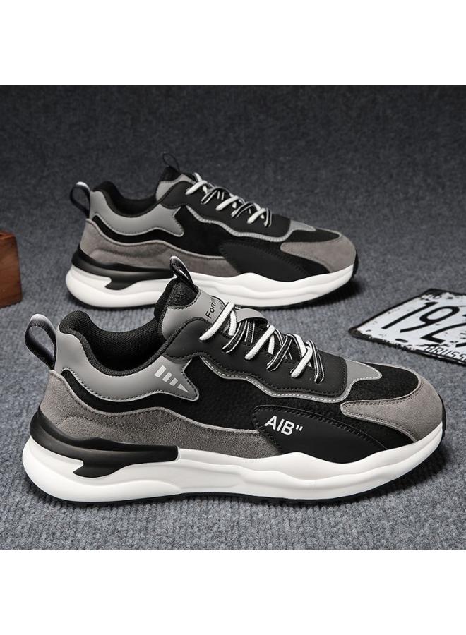 شك أحذية رجالية صيفية قابلة للتنفس أحذية ركض ناعمة سوليد أحذية رياضية رجالية كورية عصرية تناسب كل مباراة أحذية فورست غامب غير رسمية - Image 4