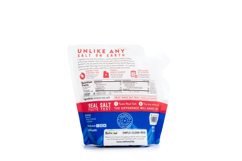Redmond Real Salt - Ancient Fine Sea Salt, Unrefined Mineral Salt, 16 Ounce Pouch (1 Pack) - Image 2