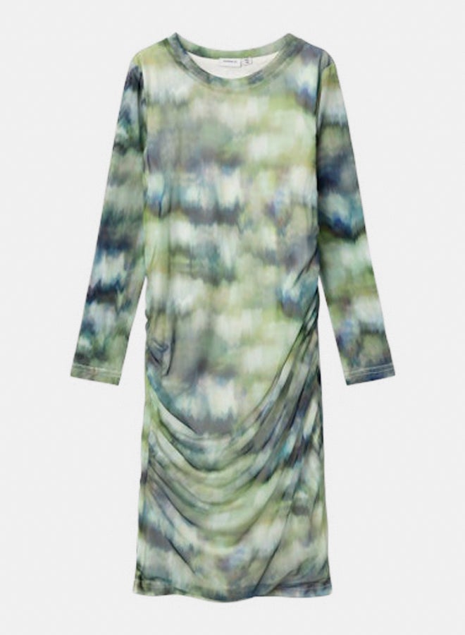 name it Girls Osejle Longsleeve Dress - Image 1