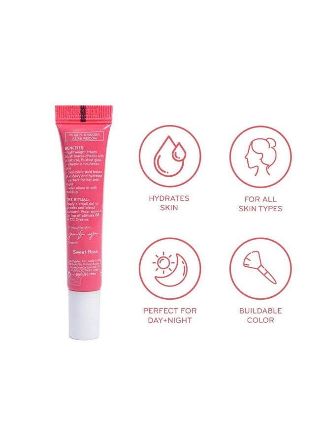 Purlisse Blush Glow Bb Cheek Color Crueltyfree & Clean Paraben & Sulfatefree Cream Blush Long Lasting Vitamin E Hydrates Vivid Coral 0.34Oz - Image 2