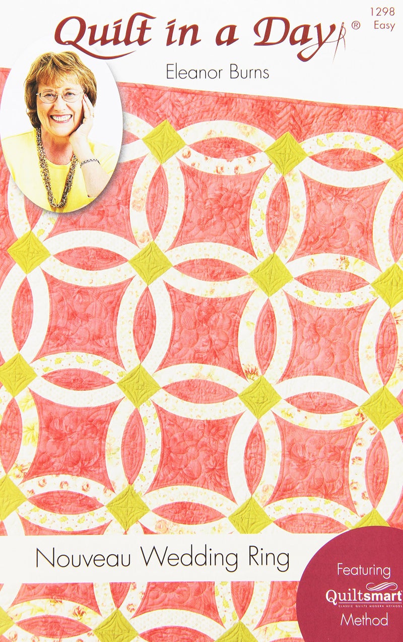 Quilt in a Day Eleanor Burns Pattern Nouveau Wedding Ring Quilt
