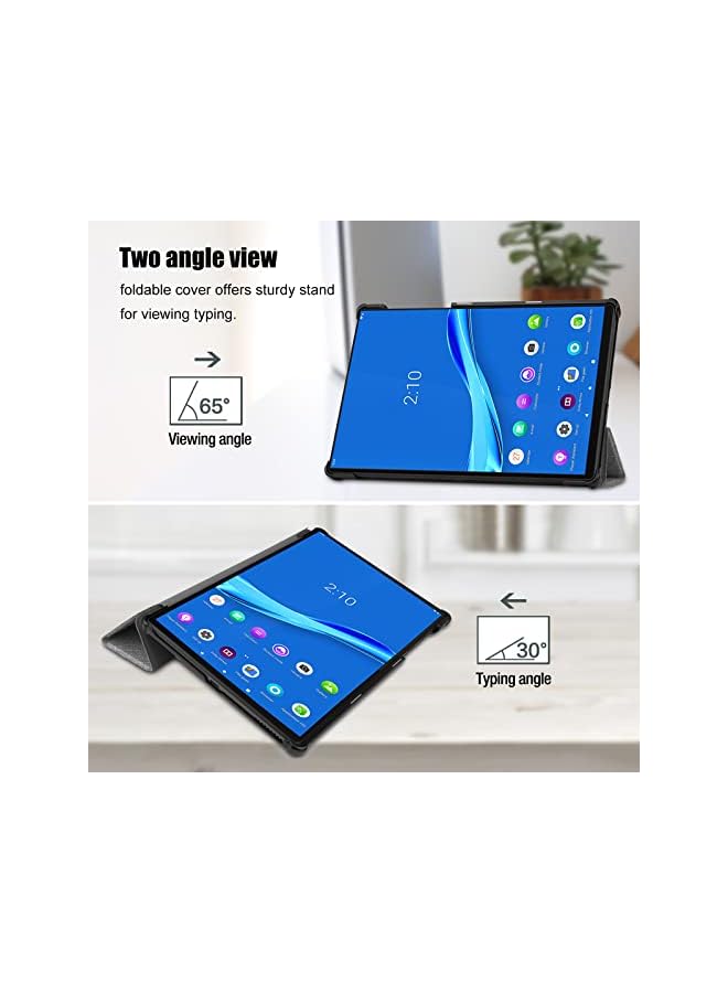 Procases for Lenovo Tab K10 2021/M10 FHD Plus Case 10.3 Inch (2020 2nd Gen), Slim Smart Cover Stand Hard Shell Case for 10.3" Tab K10 TB-X6C6L TB-X6C6F TB-X6C6X/M10 Plus FHD TB-X606F TB-X606X–Lightgrey - Image 4