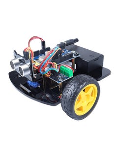 Smart Robot DIY Kit Intelligent Programmable Robot Kit with Arduino System Obstacle Avoidance Tracking STEM Wireless Vehicle Direction Control for Boys Girls Educational Gift