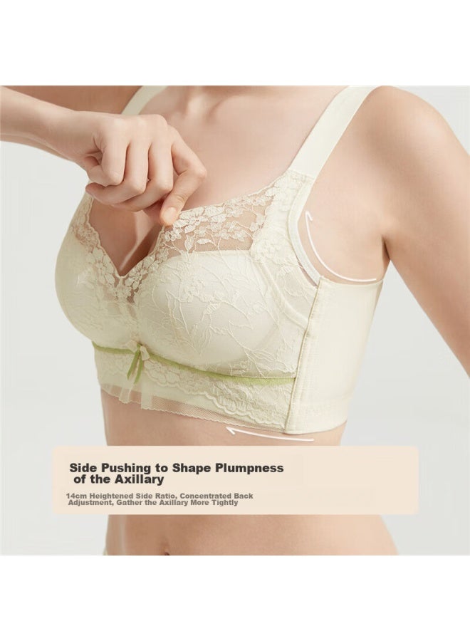 Urban Beauty Dushiliren Women's Bra, Wireless, Soft Support, Push-up For Small Breasts, Thickened, Light Shaping, Lace Bra, 2b41a4  - Image 5