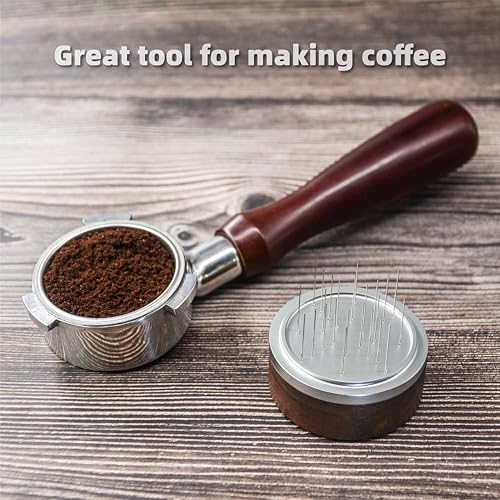 NEOUZA Palm WDT Tool Spinning Espresso Stirrer with Cover,24 Pins, 3 Length Trimmable, Distribution Leveler Accessories for Coffee Machine Portafilters (51mm) - Image 5