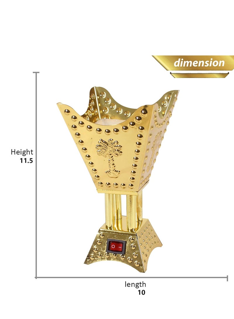 فواحة كهربائية ذهبي 11.5x10x17.8سم - Image 2