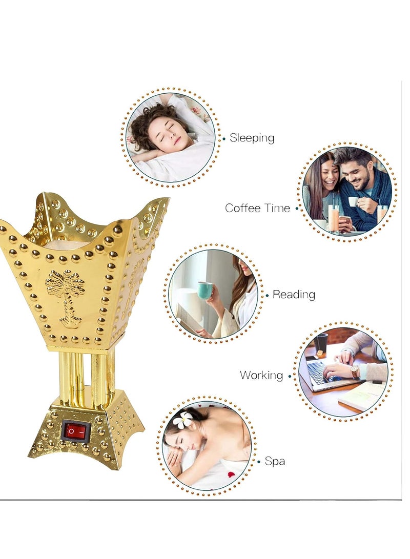 فواحة كهربائية ذهبي 11.5x10x17.8سم - Image 5