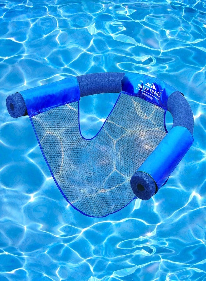 Outer Trails Sling Mesh Chair for Swimming Pool Noodles- 2 Pack- Dark Blue - Image 2