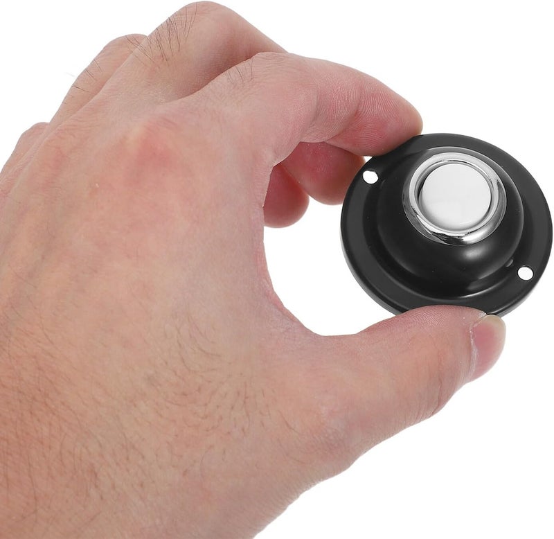 Garneck Wired Doorbell Button Mini Metal Push Doorbell Replacement for Home Indoor Garden Office Garage - Image 4