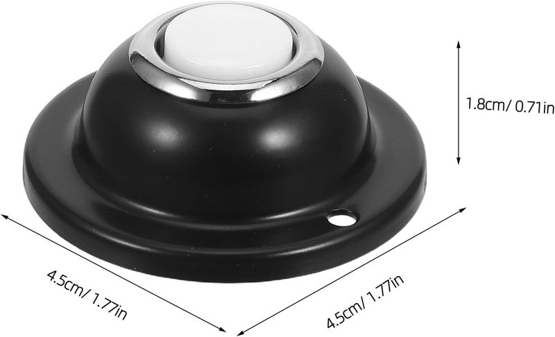 Garneck Wired Doorbell Button Mini Metal Push Doorbell Replacement for Home Indoor Garden Office Garage - Image 2