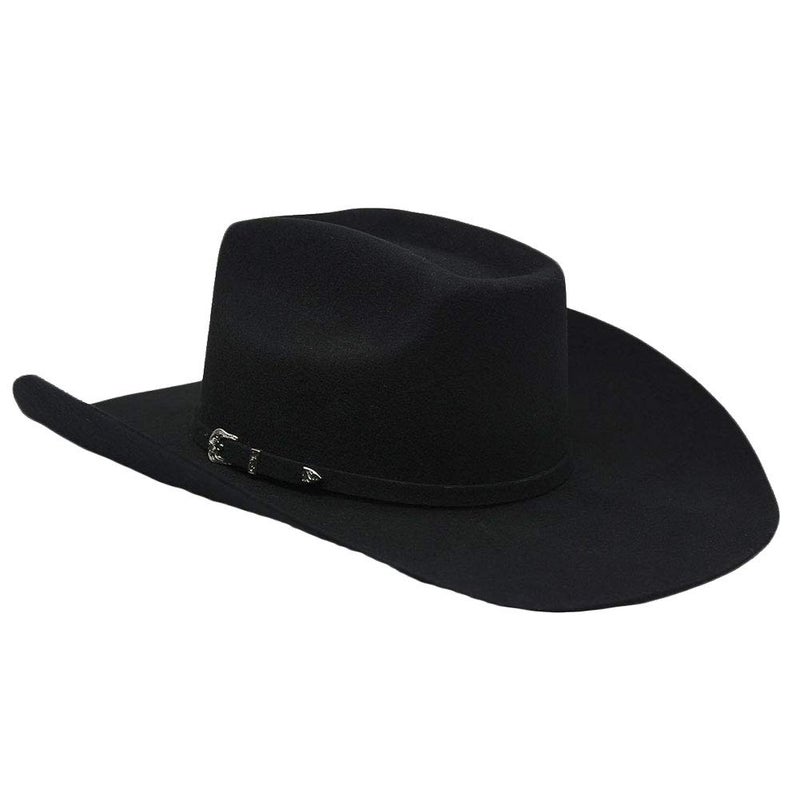 ARIAT Added Money 2X Wool Cowboy Hat, Black, 7-1/8 - Image 3