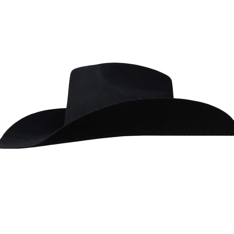 ARIAT Added Money 2X Wool Cowboy Hat, Black, 7-1/8 - Image 4