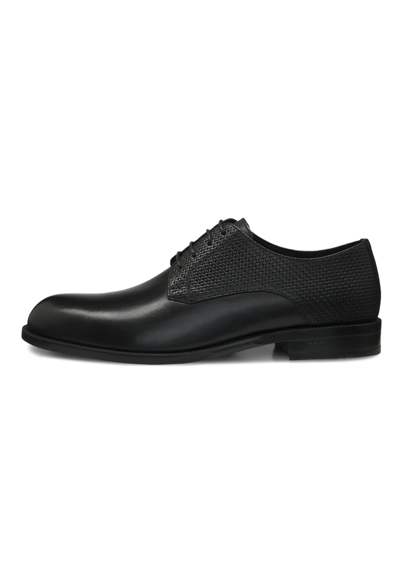 BOSS Derby shoes in printed and smooth leather