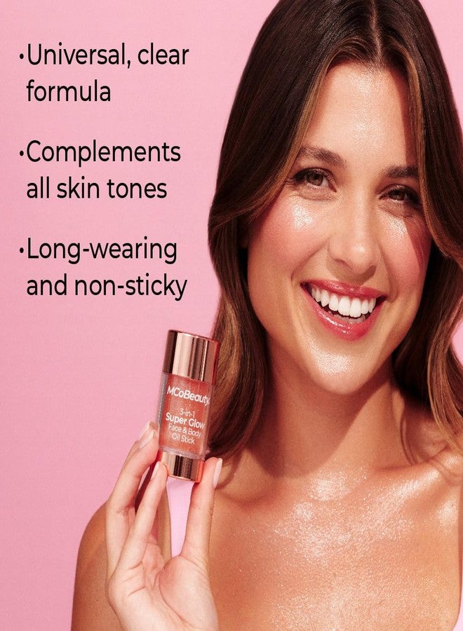 MCoBeauty 3-in-1 Super Glow Face & Body Oil Stick, Bronze, Long Wearing and Non-Sticky, Vegan, Cruelty Free Cosmetics - Image 3