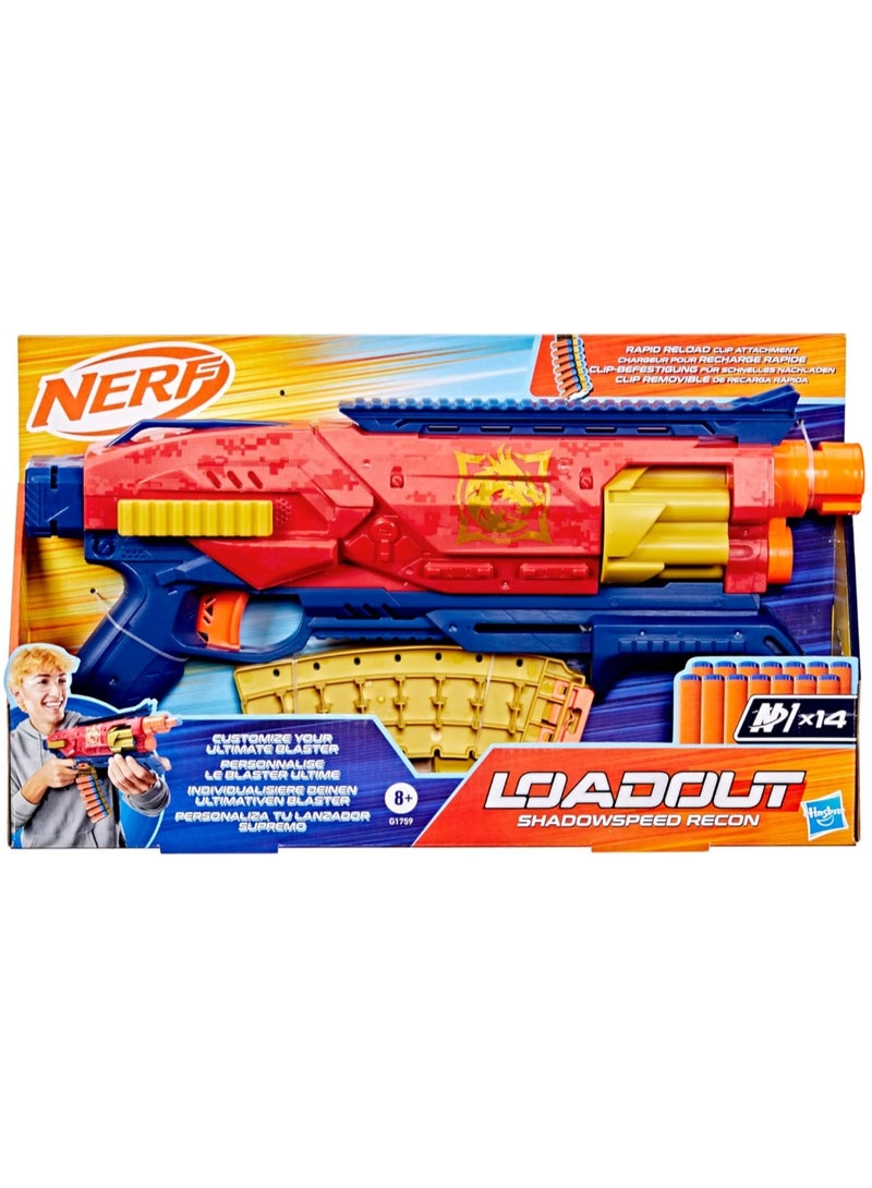 HASBRO - NERF Hasbro Nerf Loadout ShadowSpeed Recon Blaster with 14 N1 Darts for Kids - Image 3