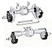 AMK Ascent18 Portal Axle Set for Redcat Ascent18 Upgrade CNC Aluminum Front Rear Axles with Brass Portal Covers Steel Gears Servo Mount Steering Links Silvery - Image 2