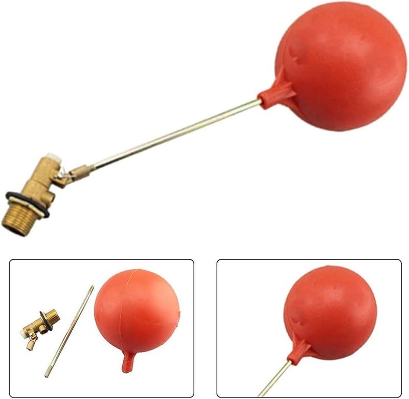 DN25 صمام عوامة تحكم تلقائي في مستوى الماء من النحاس مع أنبوب تموين قابل للتعديل - Image 3